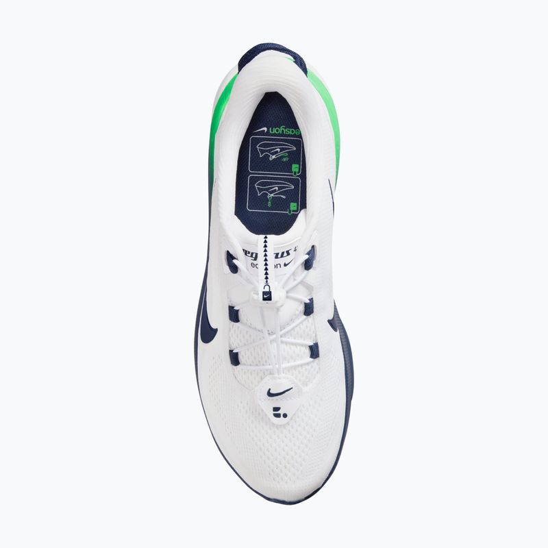 Кросівки для бігу чоловічі Nike Pegasus 42 EasyOn white/green spark/midnight navy 4