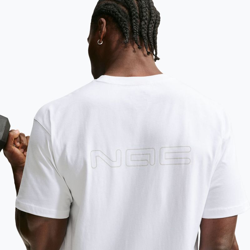 Футболка для тренувань чоловіча Nike N.A.C. white/ight smoke grey 4