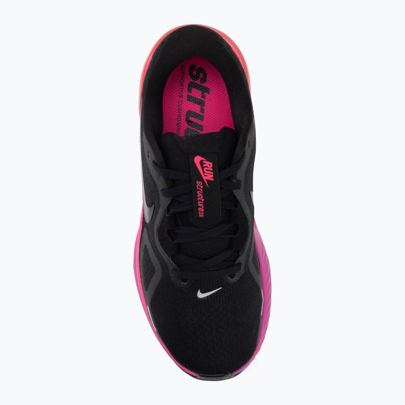 Кросівки для бігу жіночі Nike Structure 26 black/hyper pink/laser crimson/black 5