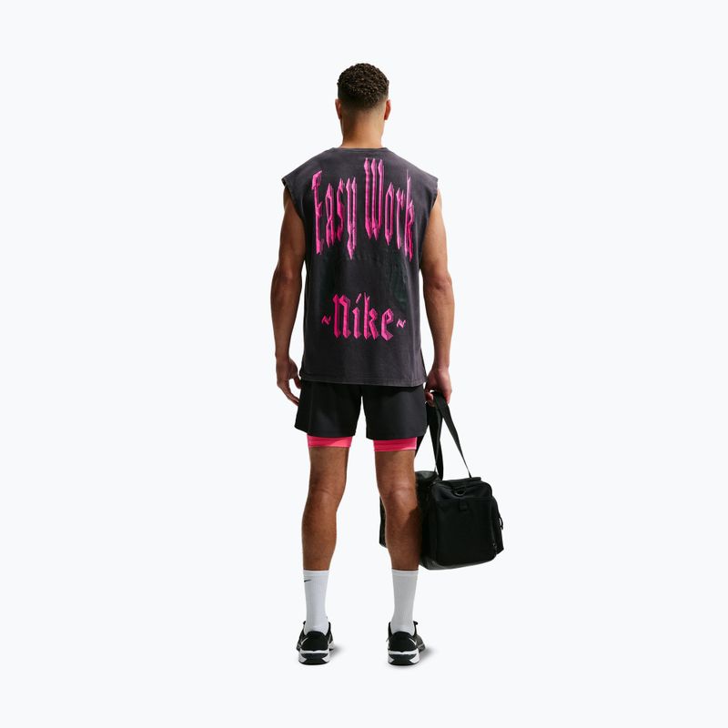 Футболка для тренувань чоловіча Nike Sleeveless T-Shirt black/hyper pink 2
