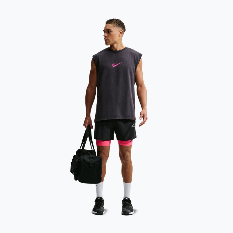 Футболка для тренувань чоловіча Nike Sleeveless T-Shirt black/hyper pink 7