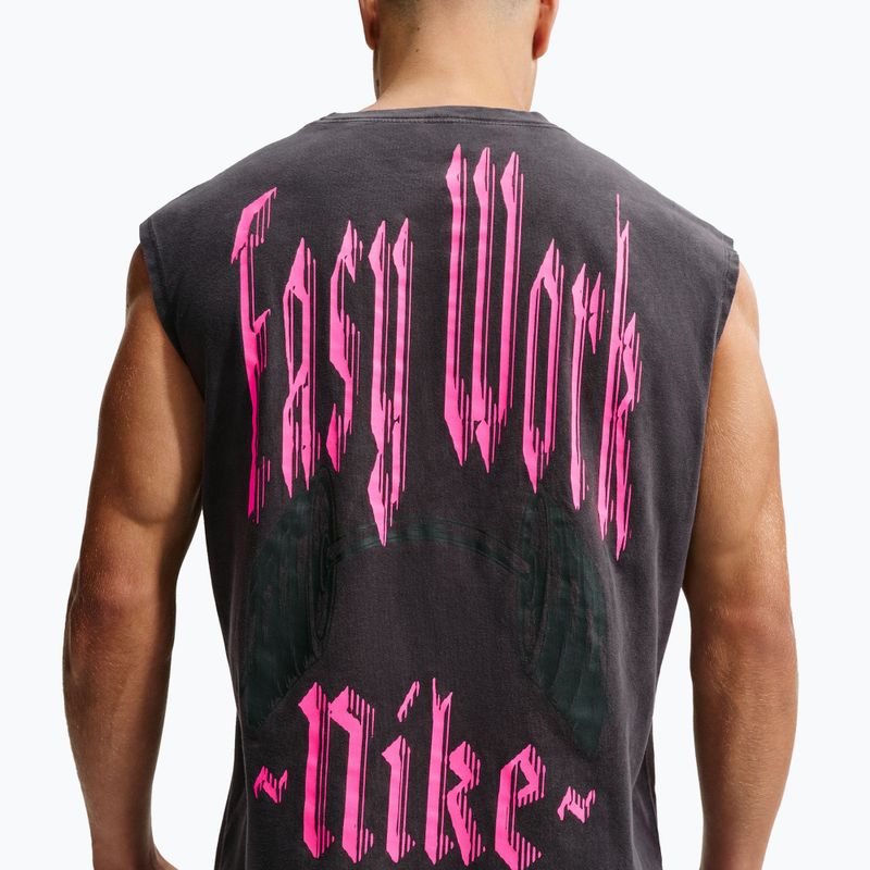 Футболка для тренувань чоловіча Nike Sleeveless T-Shirt black/hyper pink 5