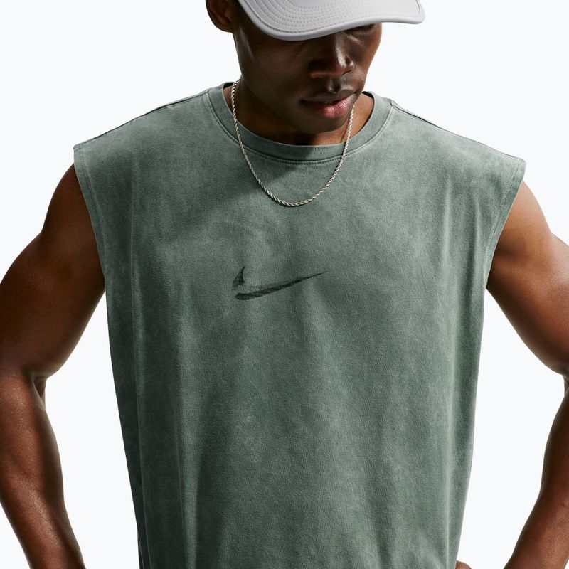 Футболка для тренувань чоловіча Nike Sleeveless T-Shirt camo green/light army 3