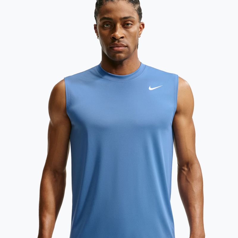 Футболка для тренувань чоловіча Nike Dri-FIT Sleeveless Training Top indigo storm/white 3