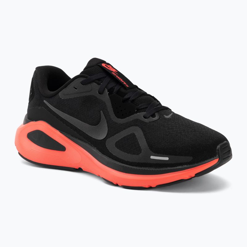 Кросівки для бігу чоловічі Nike Structure 26 black/bright crimson/metallic dark grey