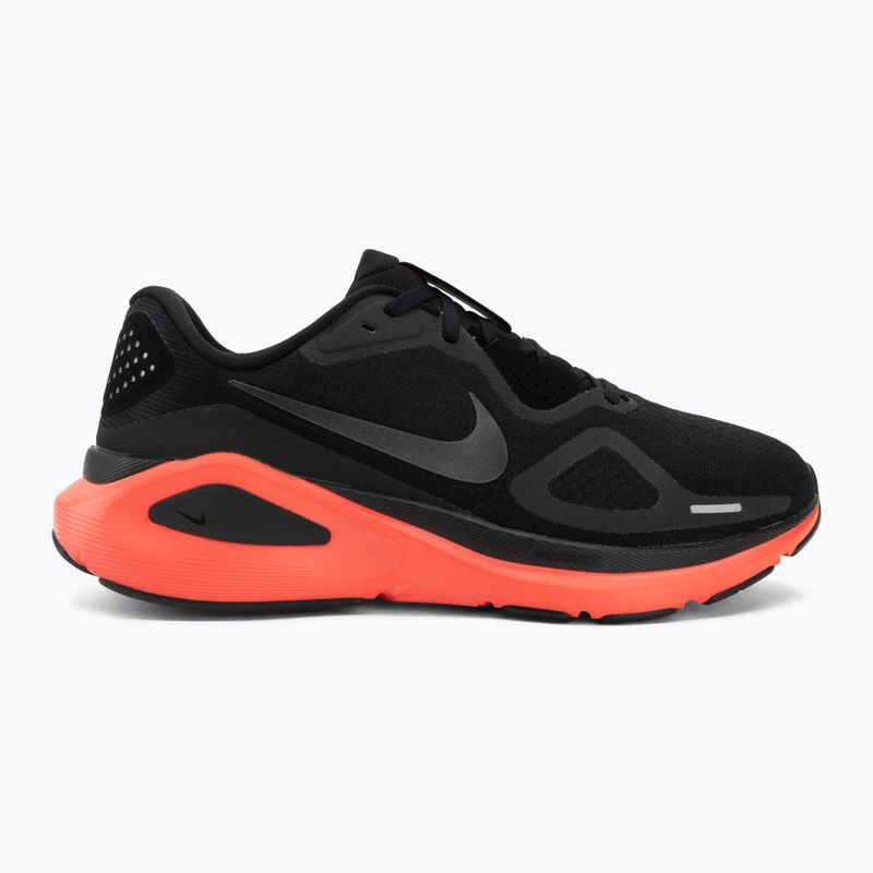 Кросівки для бігу чоловічі Nike Structure 26 black/bright crimson/metallic dark grey 2