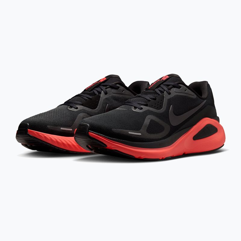 Кросівки для бігу чоловічі Nike Structure 26 black/bright crimson/metallic dark grey 3