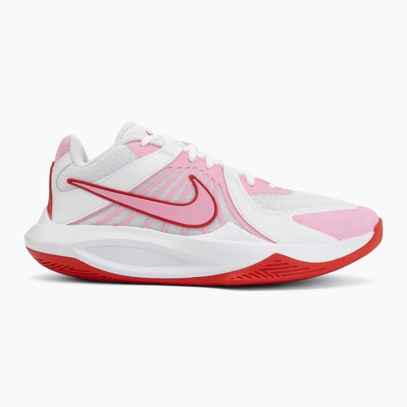 Кросівки волейбольні Nike Zoom Hyperspeed Court 2 white/pink rise/university red 2