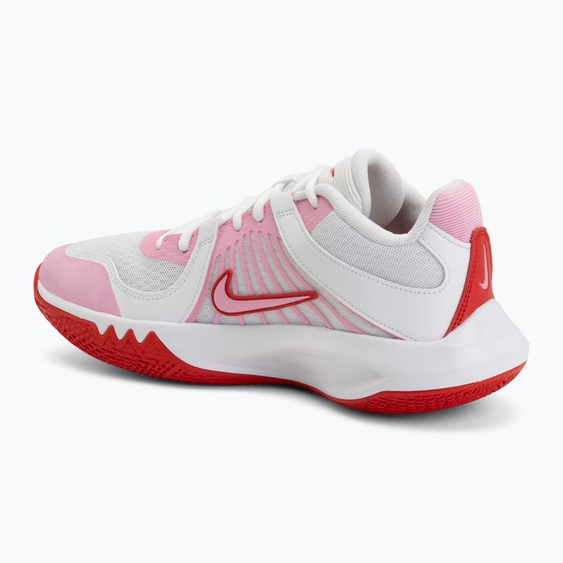 Кросівки волейбольні Nike Zoom Hyperspeed Court 2 white/pink rise/university red 3