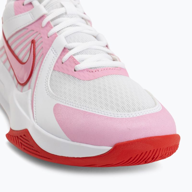 Кросівки волейбольні Nike Zoom Hyperspeed Court 2 white/pink rise/university red 7