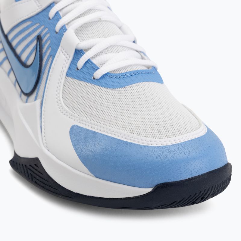 Кросівки волейбольні Nike Zoom Hyperspeed Court 2 white/valor blue/midnight navy 7
