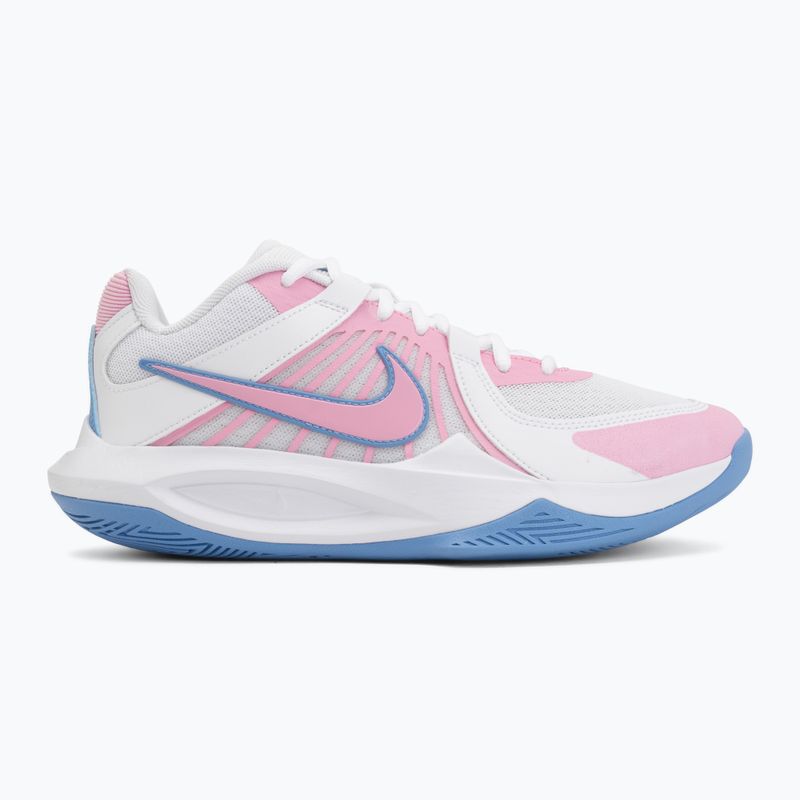 Кросівки волейбольні Nike Zoom Hyperspeed Court 2 white/pink rise/valor blue 2