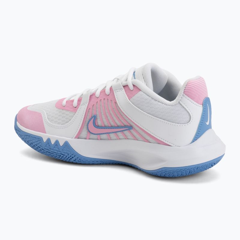 Кросівки волейбольні Nike Zoom Hyperspeed Court 2 white/pink rise/valor blue 3