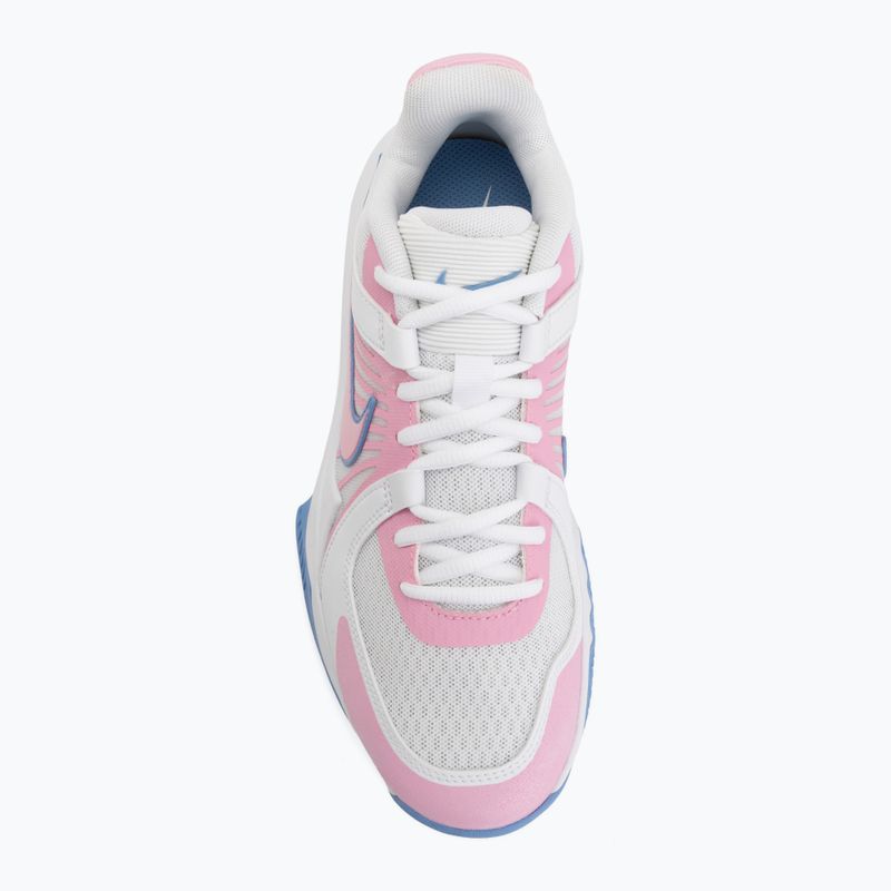 Кросівки волейбольні Nike Zoom Hyperspeed Court 2 white/pink rise/valor blue 5