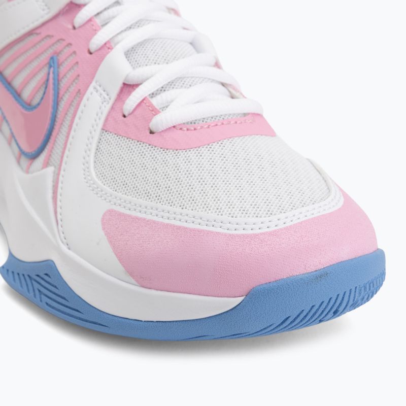 Кросівки волейбольні Nike Zoom Hyperspeed Court 2 white/pink rise/valor blue 7