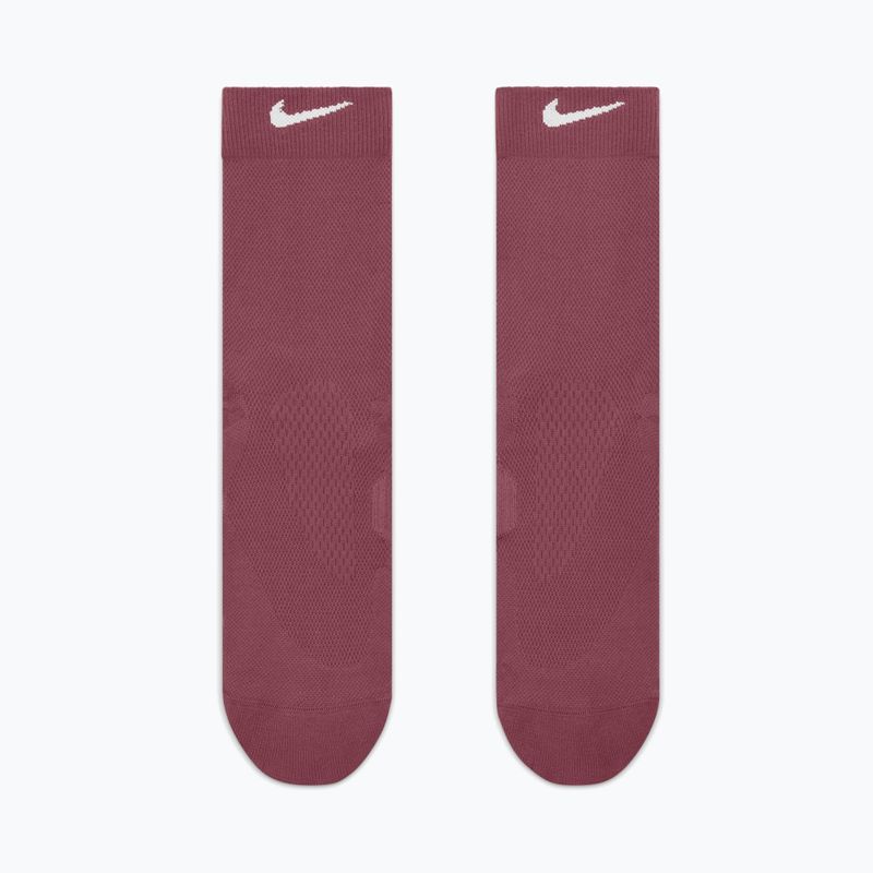Шкарпетки Nike Run Midweight Crew pink smoke/pink rise/white 2