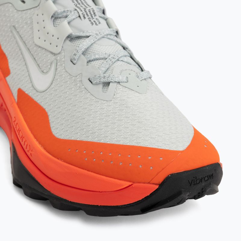 Кросівки для бігу чоловічі Nike ACG Zegama Trail GORE-TEX light silver/safety orange/summit white 7