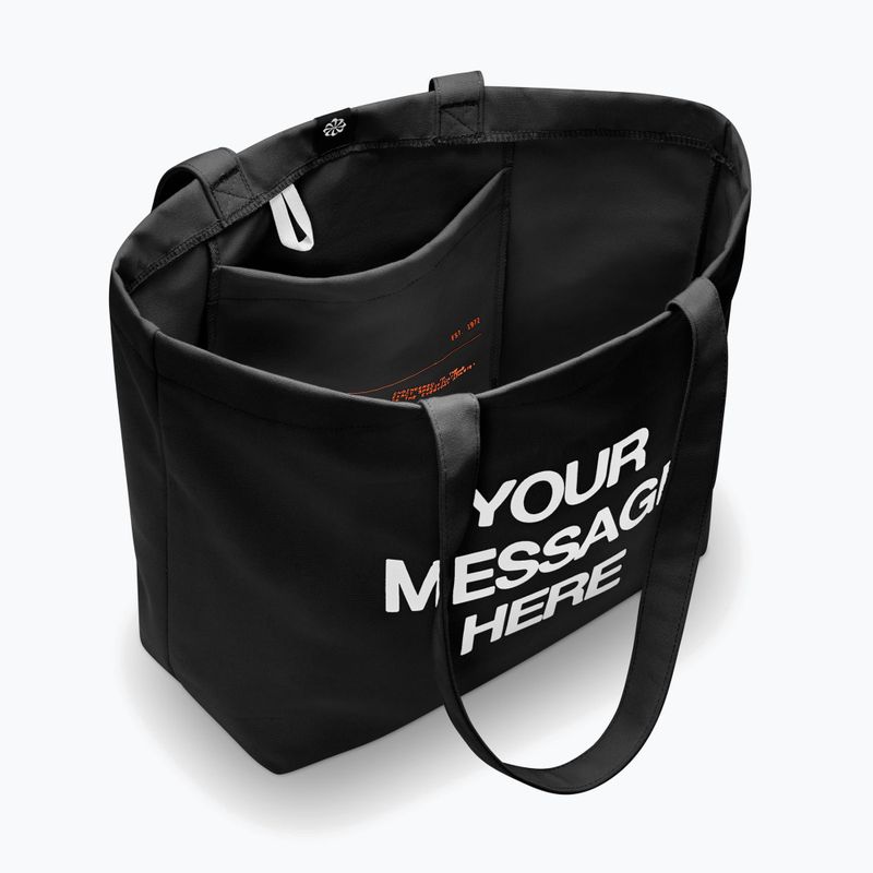 Сумка Nike Heritage "Your Message Here" Tote 22 l black/white/safety orange 4
