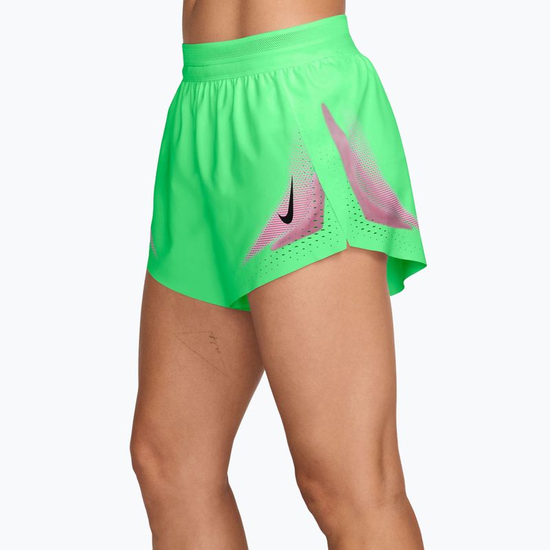 Шорти для бігу жіночі Nike AeroSwift illusion green/black 3