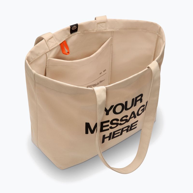Сумка Nike Heritage "Your Message Here" Tote 22 l oatmeal/safety orange/safety orange 4