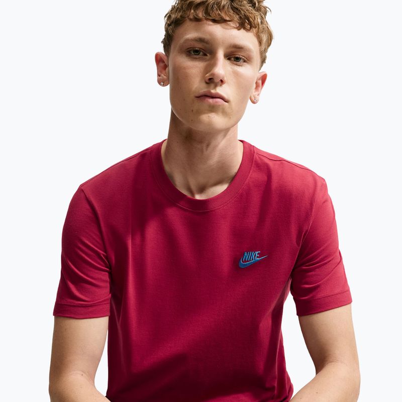 Футболка чоловіча Nike Sportswear Club tough red/football blue 2