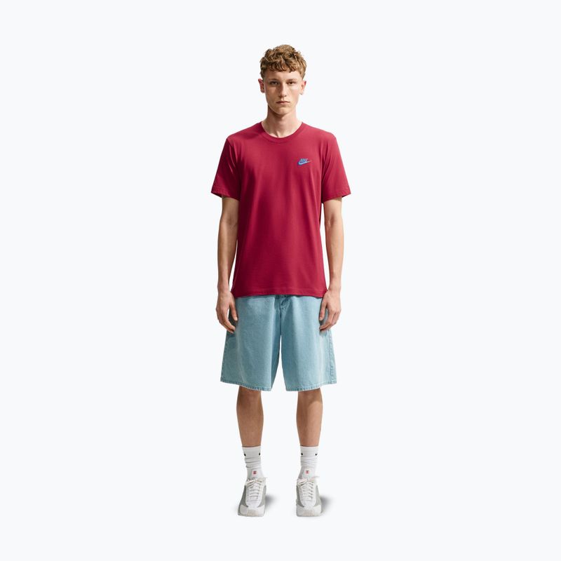 Футболка чоловіча Nike Sportswear Club tough red/football blue 7