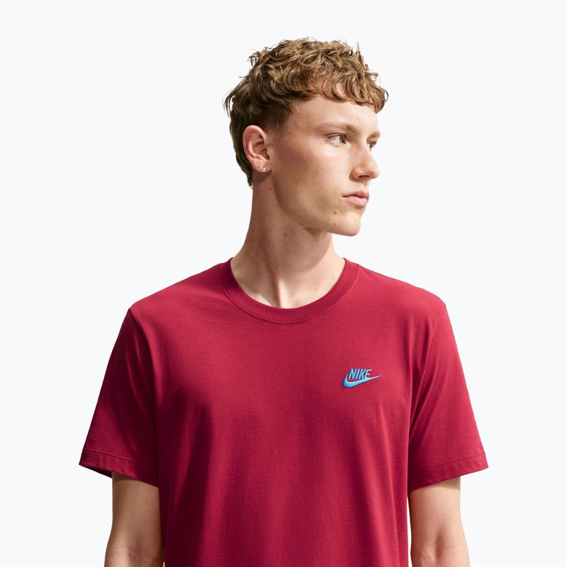 Футболка чоловіча Nike Sportswear Club tough red/football blue 5