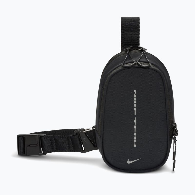 Сумка Nike Tech Commute 1 l black/black/reflect silver 2
