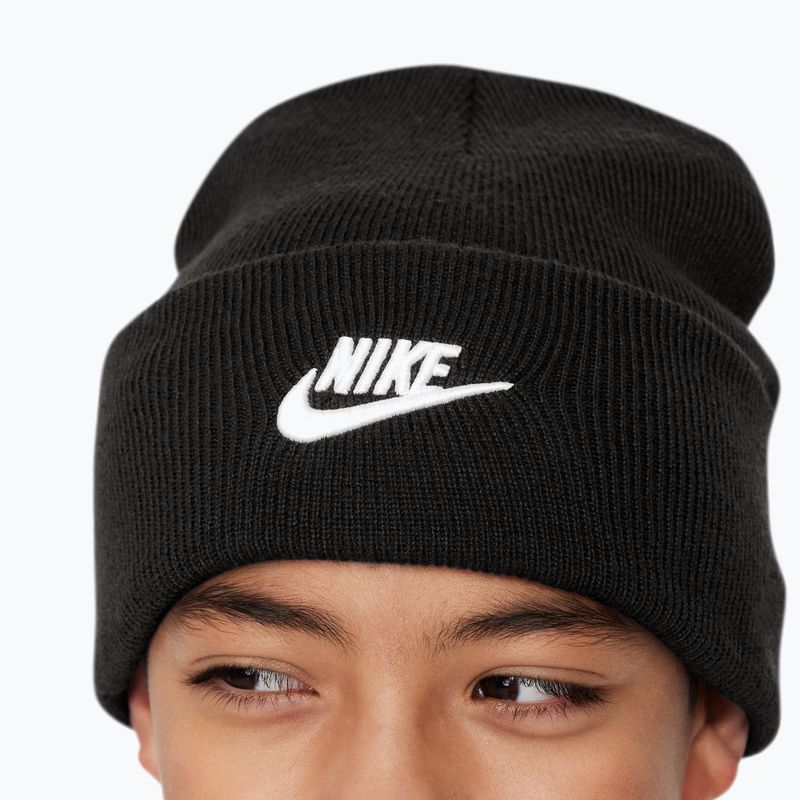 Шапка зимова дитяча Nike Peak black heather/white 4