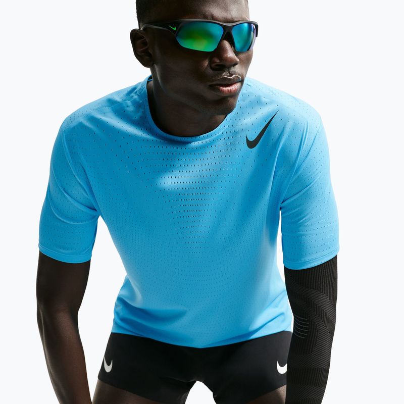Футболка для бігу чоловіча Nike AeroSwift light current blue/black 4