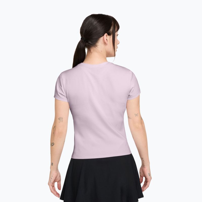 Футболка для тенісу жіноча Nike Court Dri-Fit Advantage bleached lilac/white 2