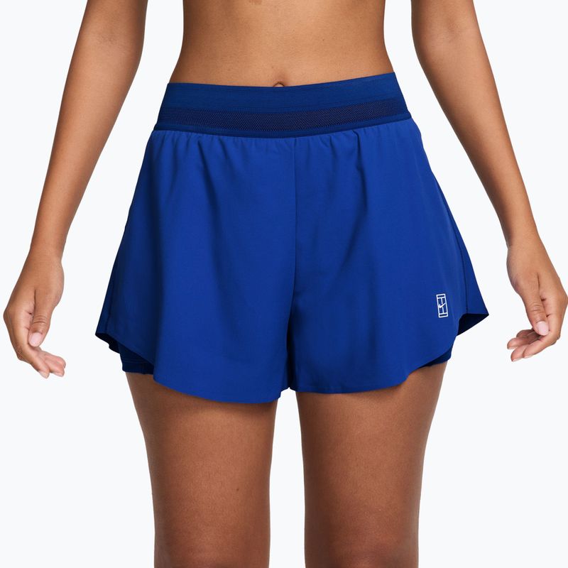 Шорти тенісні жіночі Nike Court Ace Advantage old royal/white