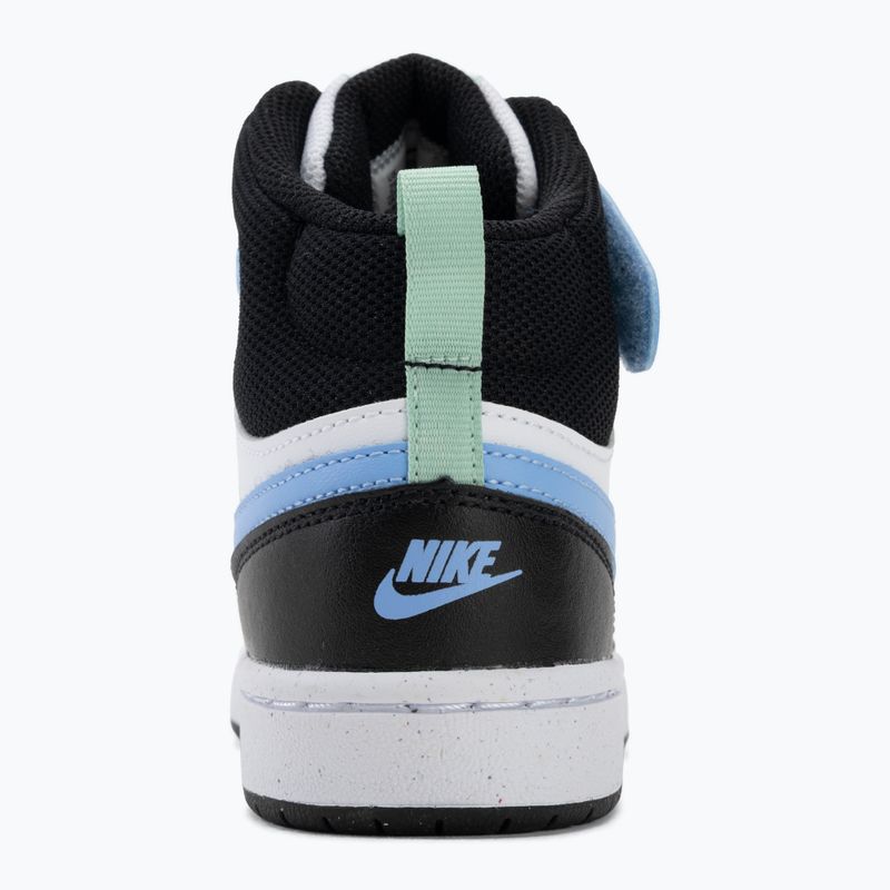 Взуття дитяче Nike Court Borough Mid 2 white/black/arctic green/football blue 6