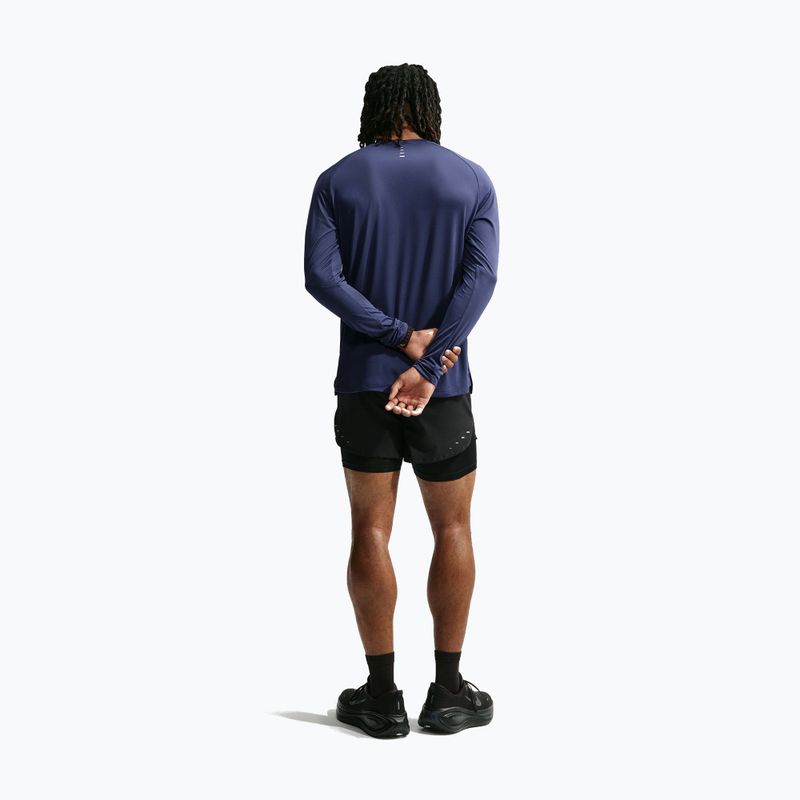 Лонгслів для бігу чоловічий Nike Stride Dri-Fit ADV Midnight Navy 3