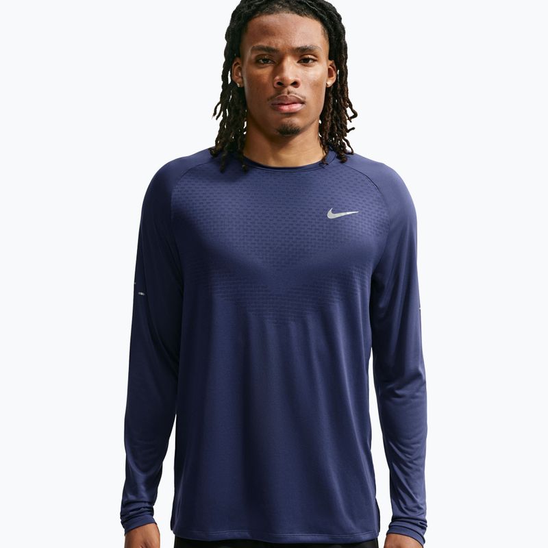 Лонгслів для бігу чоловічий Nike Stride Dri-Fit ADV Midnight Navy 4