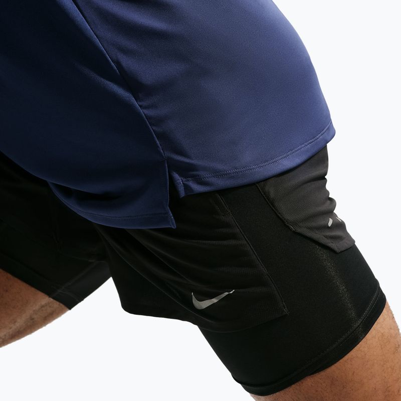 Лонгслів для бігу чоловічий Nike Stride Dri-Fit ADV Midnight Navy 7