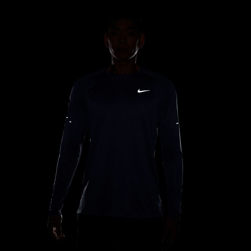 Лонгслів для бігу чоловічий Nike Stride Dri-Fit ADV Midnight Navy 8