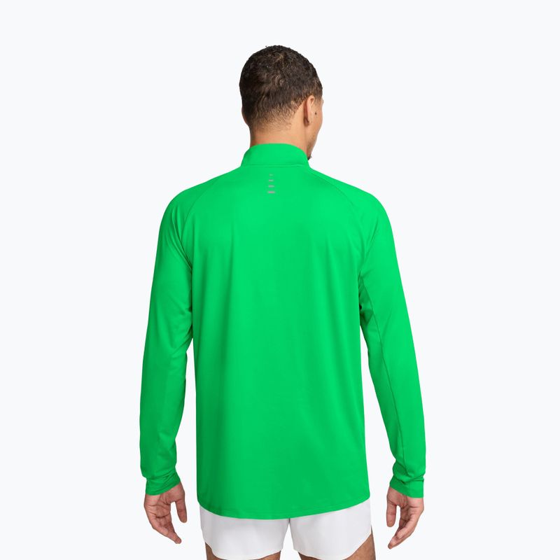 Кофта для бігу чоловіча Nike Stride 1/4 Zip Dri-Fit green spark 2