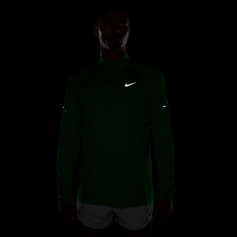 Кофта для бігу чоловіча Nike Stride 1/4 Zip Dri-Fit green spark 4