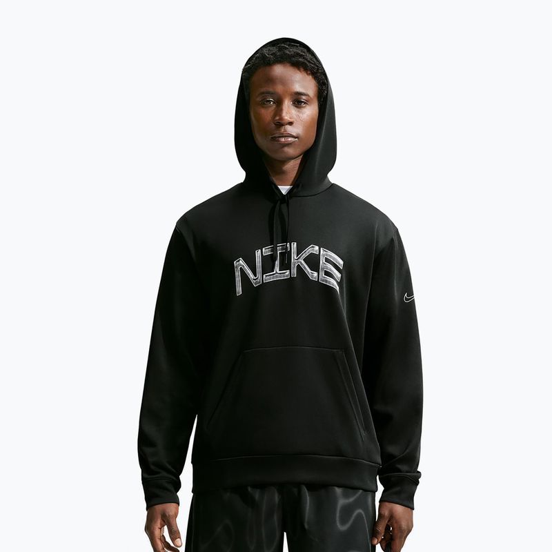 Кофта тренувальна чоловіча Nike Dri-FIT UV Pullover Hoodie black/white