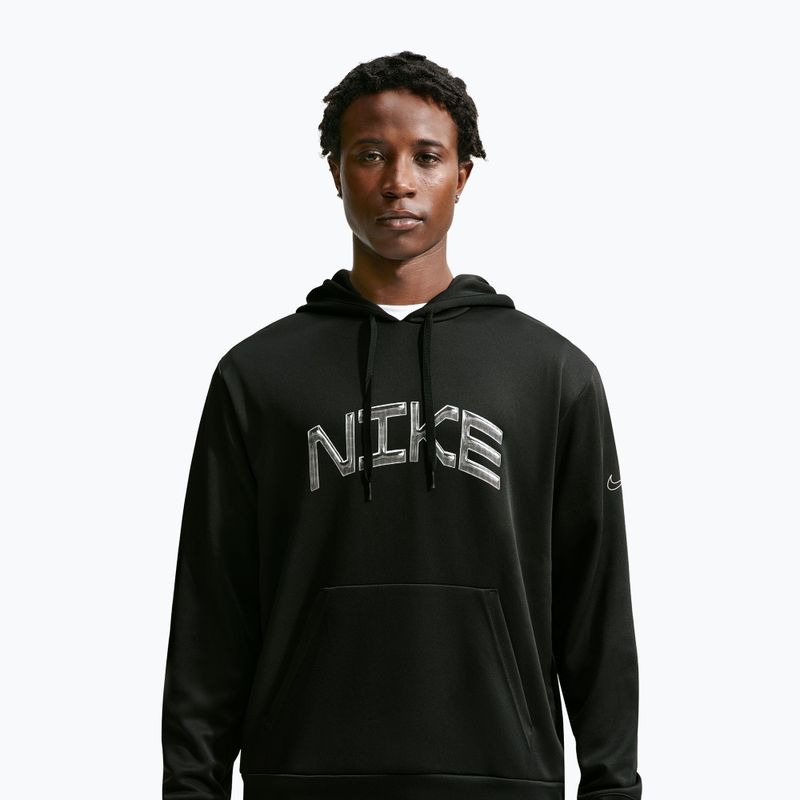 Кофта тренувальна чоловіча Nike Dri-FIT UV Pullover Hoodie black/white 3