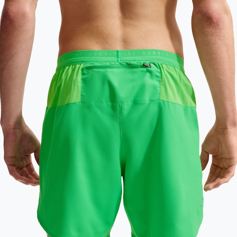 Шорти для бігу чоловічі Nike Stride Dri-Fit Brief-Lined 7" green spark 4