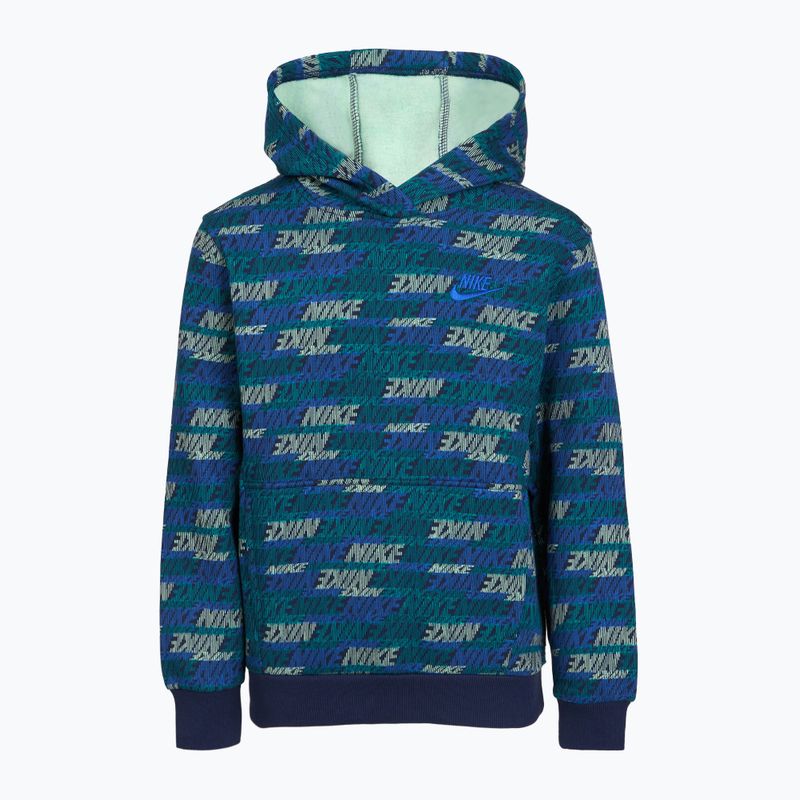 Кофта дитяча Nike Sportswear Club Fleece bright spruce/midnight navy/game royal