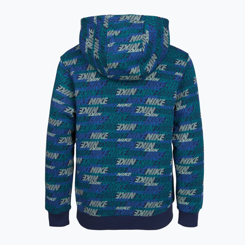Кофта дитяча Nike Sportswear Club Fleece bright spruce/midnight navy/game royal 2