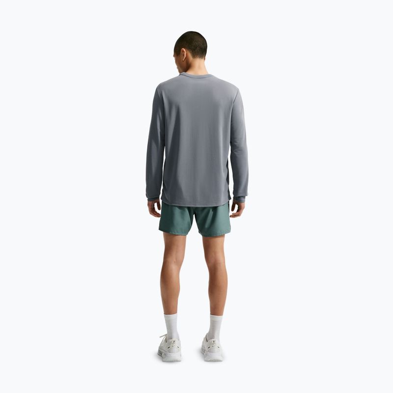 Лонгслів для бігу чоловічий Nike Miler Dri-Fit UV smoke grey 3