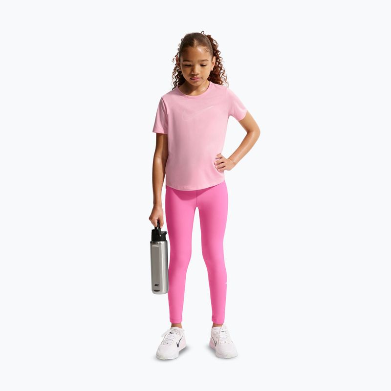 Легінси дитячі Nike One playful pink/white 2
