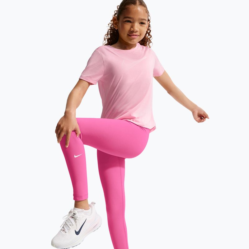 Легінси дитячі Nike One playful pink/white 4