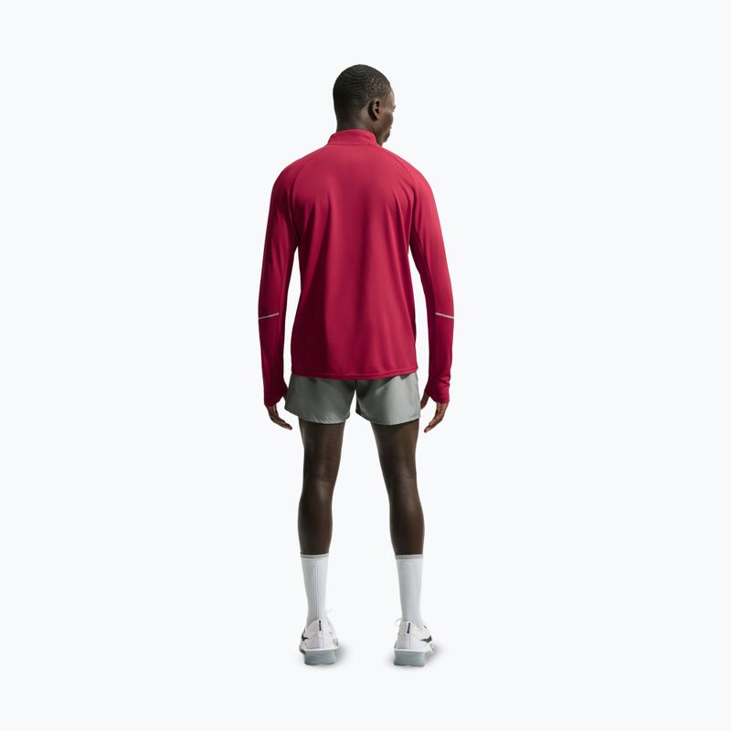 Кофта для бігу чоловіча Nike Miler Dri-Fit UV 1/2 Zip tough red 3
