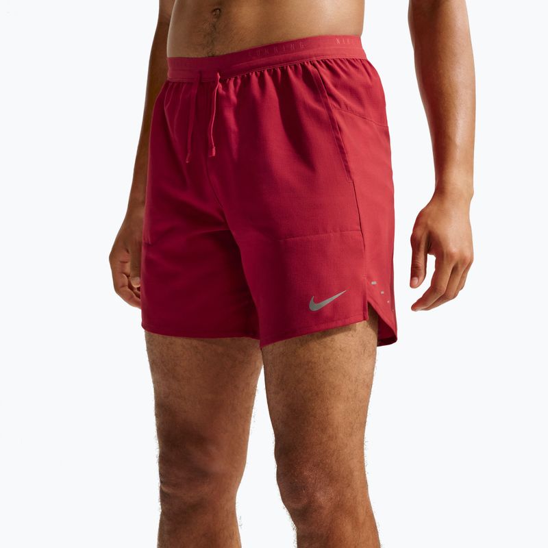 Шорти для бігу чоловічі Nike Stride Dri-Fit Brief-Lined 7" tough red 4