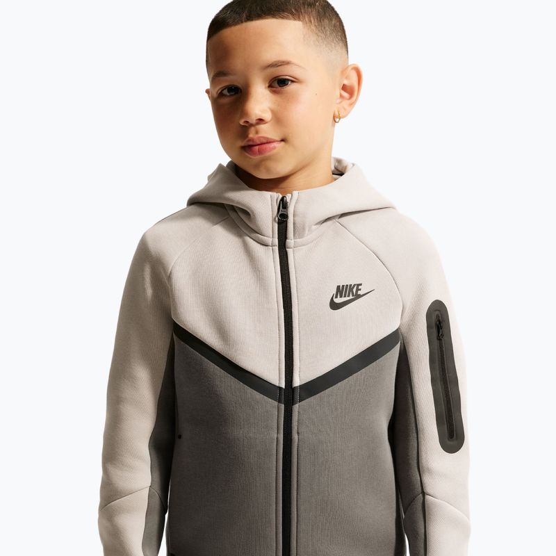 Кофта дитяча Nike Sportswear Tech Fleece moon particle/cave stone/black/black 4
